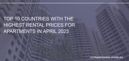 Top 10 countries with the highest rental prices for apartments in April 2023