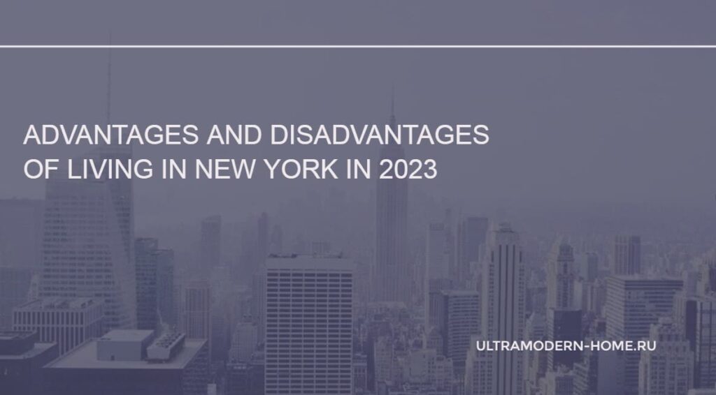 Advantages and disadvantages of living in New York in 2023